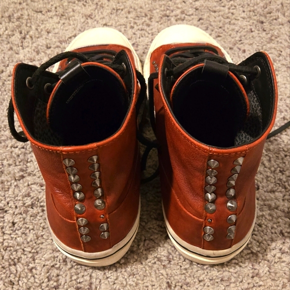 John Varvatos Men's Vintage Studded High-top Sneaker - Picture 3 of 7